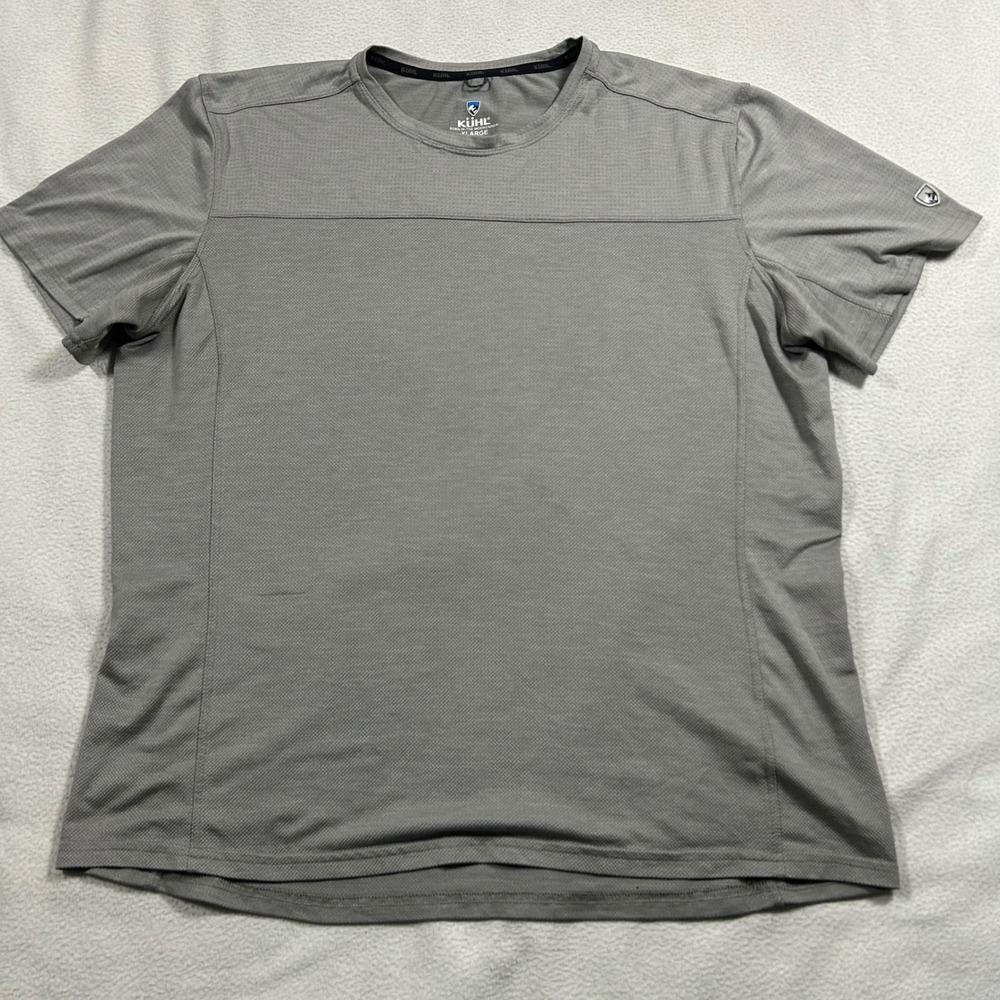 Kuhl T-Shirt Mens XL Gray Short Sleeve Performance Hiking Active Style 7361